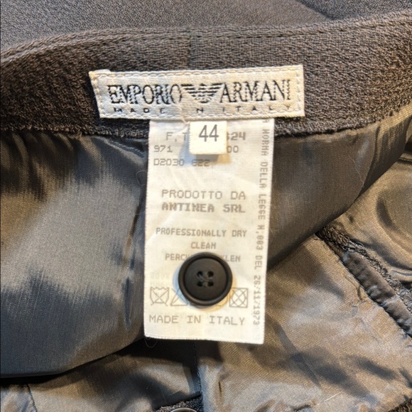 Vintage EUC Emporio Armani Beautifully Embellished Gray/Blue Suit Jacket/Skirt 🤩 - Picture 15 of 16